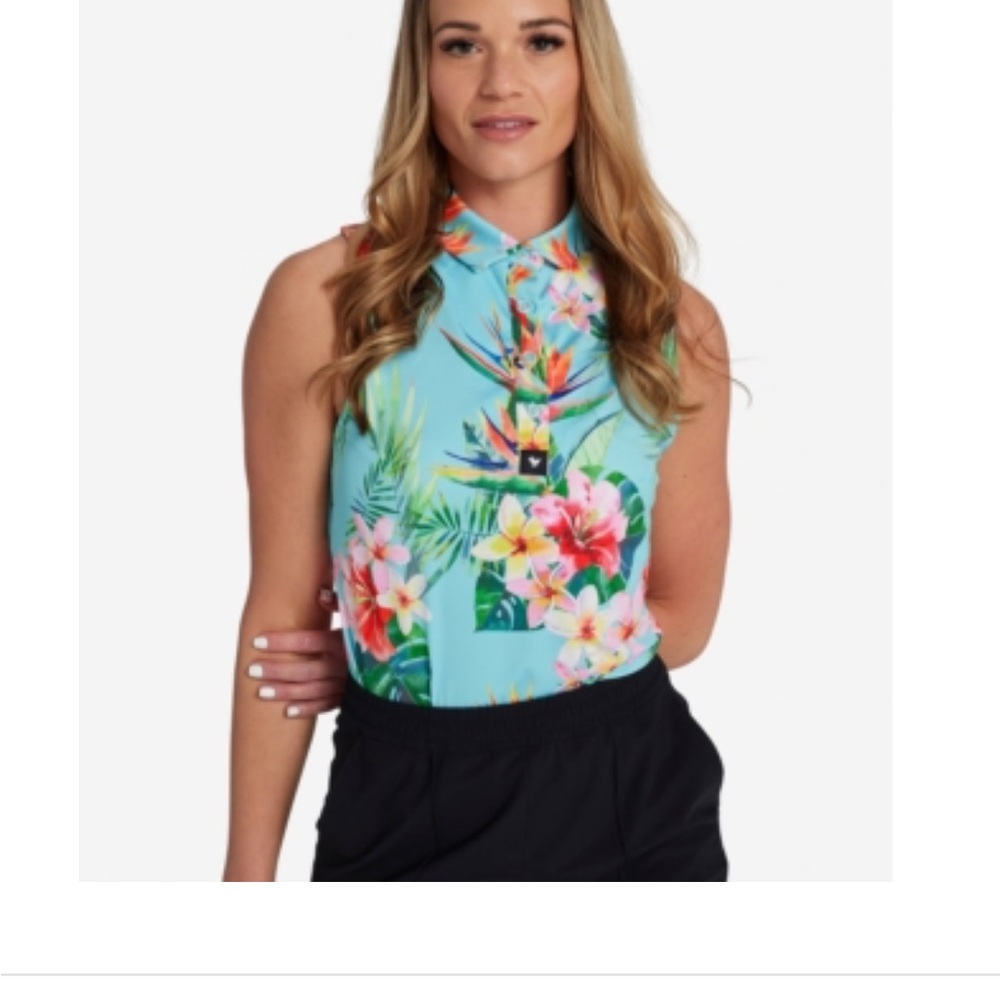 Bad Birdie Tropical Polo